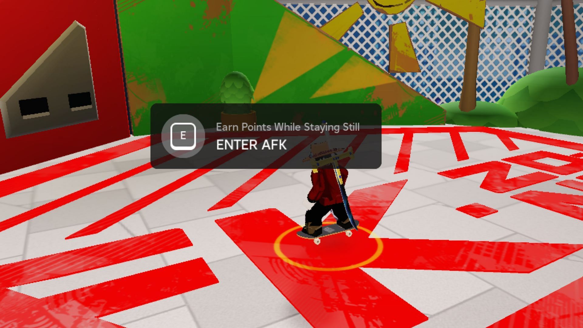 The AFK area in the game (Image via Roblox)